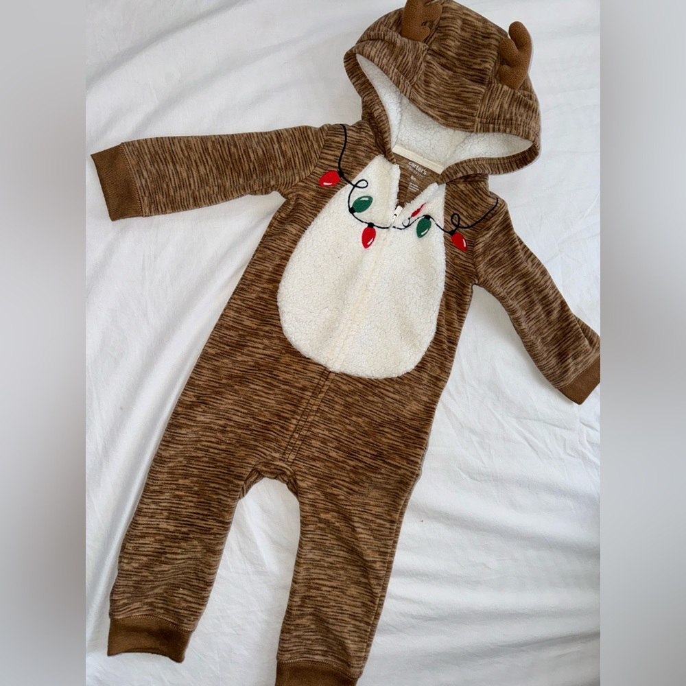 Carters 18m reindeer zip up
